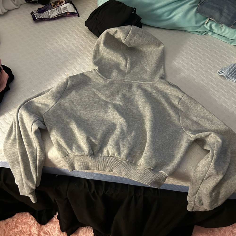 Grey crop jacket